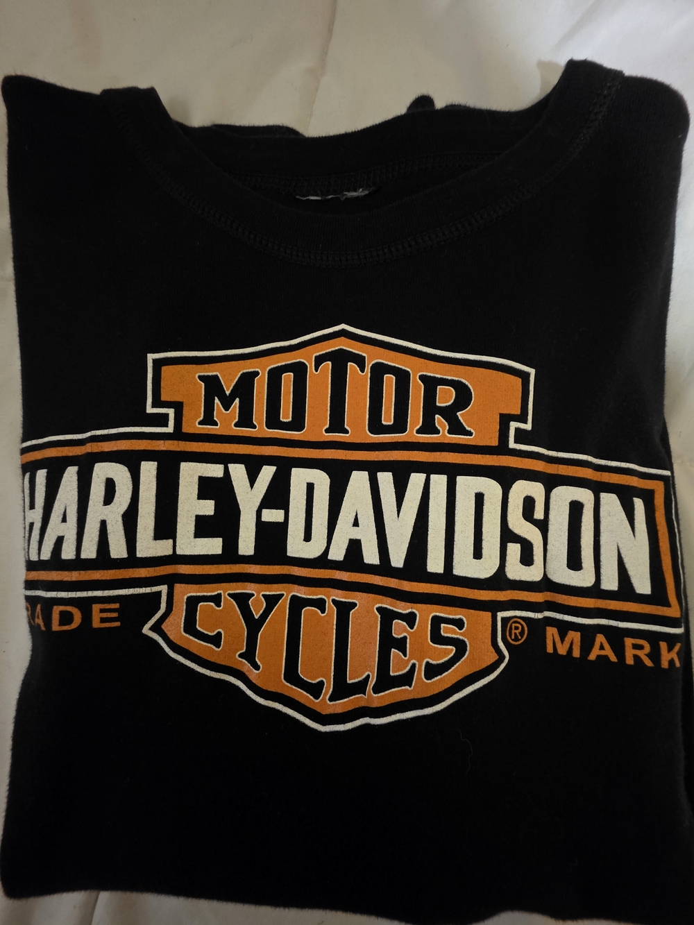 Harley-Davidson Women's Black & Orange Long-Sleeve Logo Shirt - Picture 5 of 6